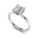 Solitaire Tulip Princess Cut Diamond Engagement Ring