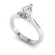 Solitaire Pear Cut Diamond Ring with Tapered Band