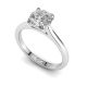 Solitaire Diamond Ring with Tapered Band