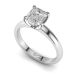 Timeless Cushion Diamond Solitaire Ring in Traditional Setting