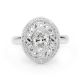 Modern Vintage Oval Diamond Ring