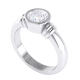 Bezel Set Solitaire Diamond Engagement Ring