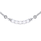 Curved Bar Diamond Pendant Necklace