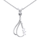 Flowing Drop-Style Diamond Pendant