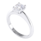 Cushion Cut Claw Set Engagement Ring