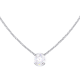 Half Bezel Solitaire Diamond Pendant