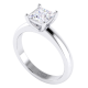 Princess Cut Diamond Solitaire Engagement Ring