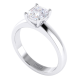 Radiant Cut Solitaire Diamond Engagement Ring