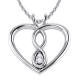 Infinity Heart Diamond Pendant