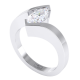 Claw Set Marquise Diamond Engagement Ring