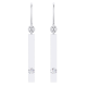 Diamond Bar Drop Earrings