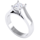 Princess Cut Diamond Solitaire Engagement Ring