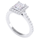 Emerald Cut Diamond Halo Ring