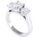 Oval Cut Three Stone Ring