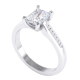 Radiant Cut Diamond Engagement Ring