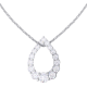 Pear Shape Outline Diamond Pendant