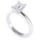 Emerald Cut Diamond Solitaire Engagement Ring