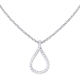 Twisted Pear Shape Diamond Pendant