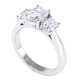 Oval Cut Three Stone Ring