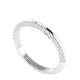 Diamond Set Knife Edge Wedding Eternity Ring