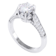 Engraved Diamond Ring