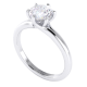 Classic Six Claw Solitaire Diamond Engagement Ring