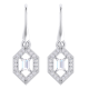 Art Deco Inspired Diamond Drop Earrings