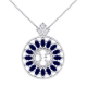 Art Deco Sapphire Pendant