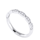 Marquise Shaped Round Brilliant Cut Diamond Wedding Eternity Ring