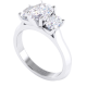 Oval Cut Trilogy Ring