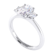 Oval Cut Three Stone Ring