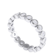 Round Brilliant Bezel Set Diamond Wedding Eternity Ring