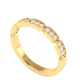 Pave Diamond Geometric Wedding Eternity Ring