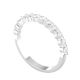 Shared Claw Round Brilliant Diamond Half-Eternity Wedding Ring