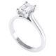 Emerald Cut Solitaire Diamond Ring