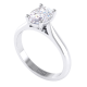 Four Claw Solitaire Oval Cut Diamond Engagement Ring