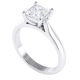 Princess Cut Diamond Solitaire Engagement Ring