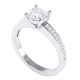 Classic Round Brilliant Cut Diamond Ring