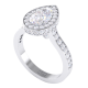 Pear Cut Diamond Ring