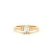 0.51ct Emerald Cut Diavik Sourced™ Diamond with Accent Rounds