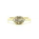 0.50ct Oval Cut Argyle Champagne Ring with Diamond Accents in 18kt Yellow Gold