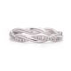 Twist Diamond Gold Wedding Eternity Ring