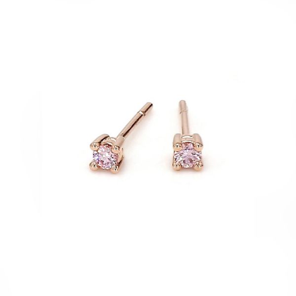 Small pink stud earrings sales