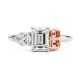 Argyle Pink Diamond Emerald Engagement Ring