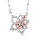 Argyle Pink Diamond Contemporary Wildflower Necklace