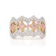 Art Deco Style Pink Diamond Dress Ring