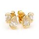 Duo Pear Shaped Diamond Earrings