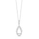 Elegant Pear Shaped Diamond Pendant Necklace