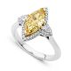 Ellendale Yellow Diamond Marquise Halo Ring