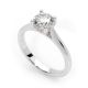 Hidden Halo Four Claw Solitaire Diamond Engagement Ring